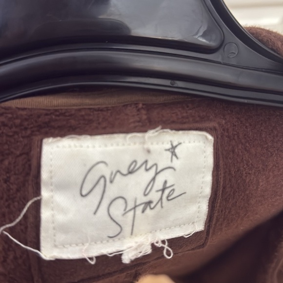 Grey State Distressed Chocolate Jacket - Picture 2 of 4